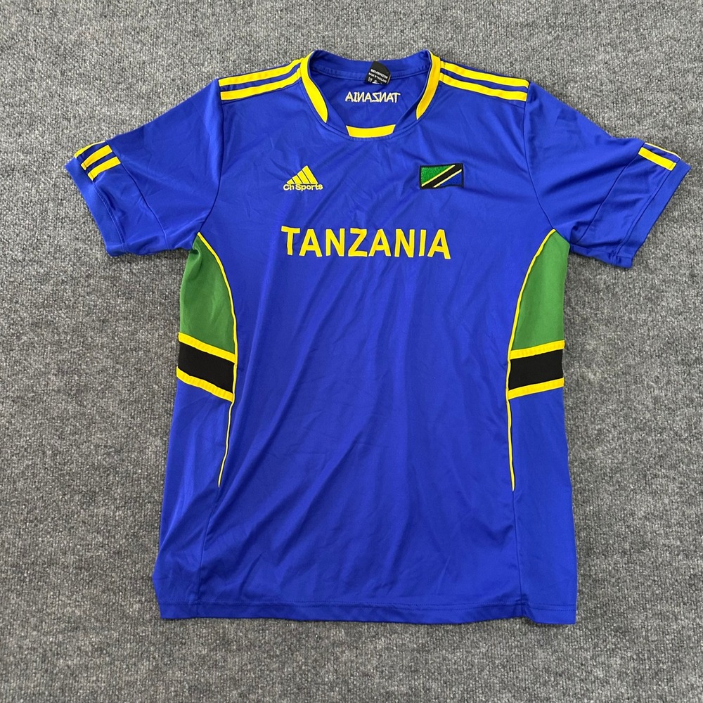 Ch Sports Soccer Jersey Mens Size L Blue Tanzania National Team Athletic Shirt